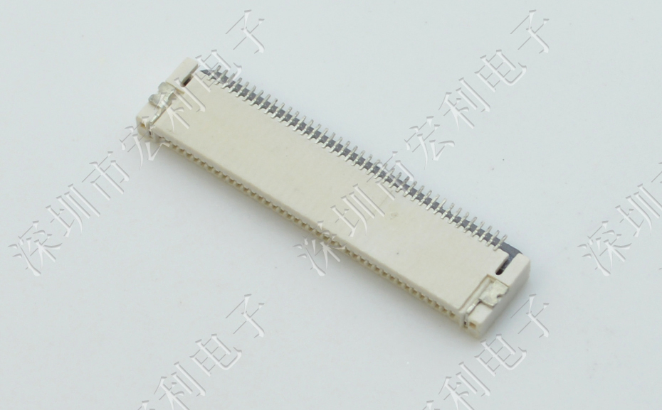 0.5mm-30P上下接后翻蓋式 FFC/FPC扁平電纜插座連接器 軟排線插座